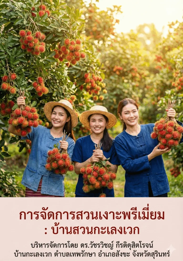 คู่มือการจัดการ “สวนเงาะพรีเมี่ยมบ้านสวนกะเลงเวก”